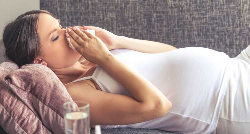 Forkølet hele tiden - gravid med næse der løber